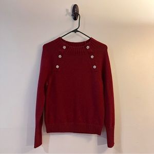 Rhinestone Detail J. Crew Sweater